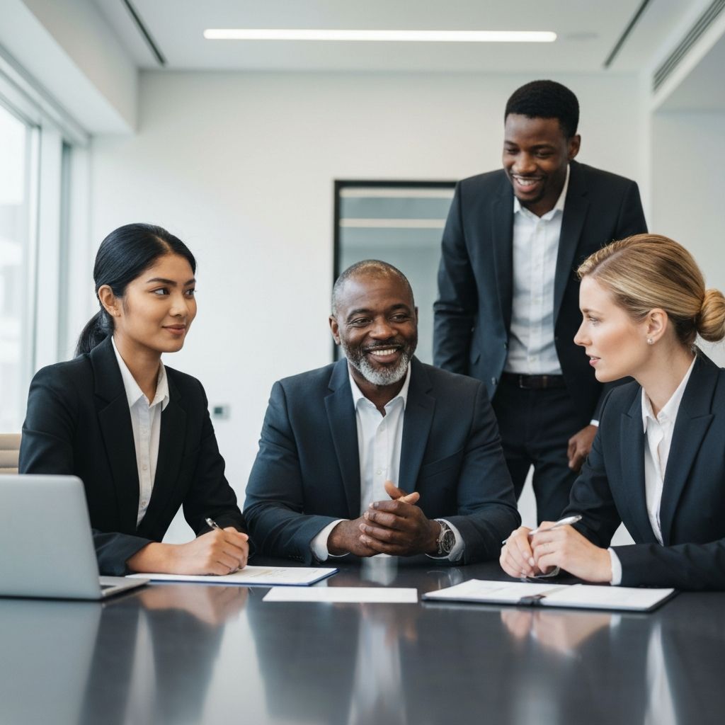 Professional team collaboration